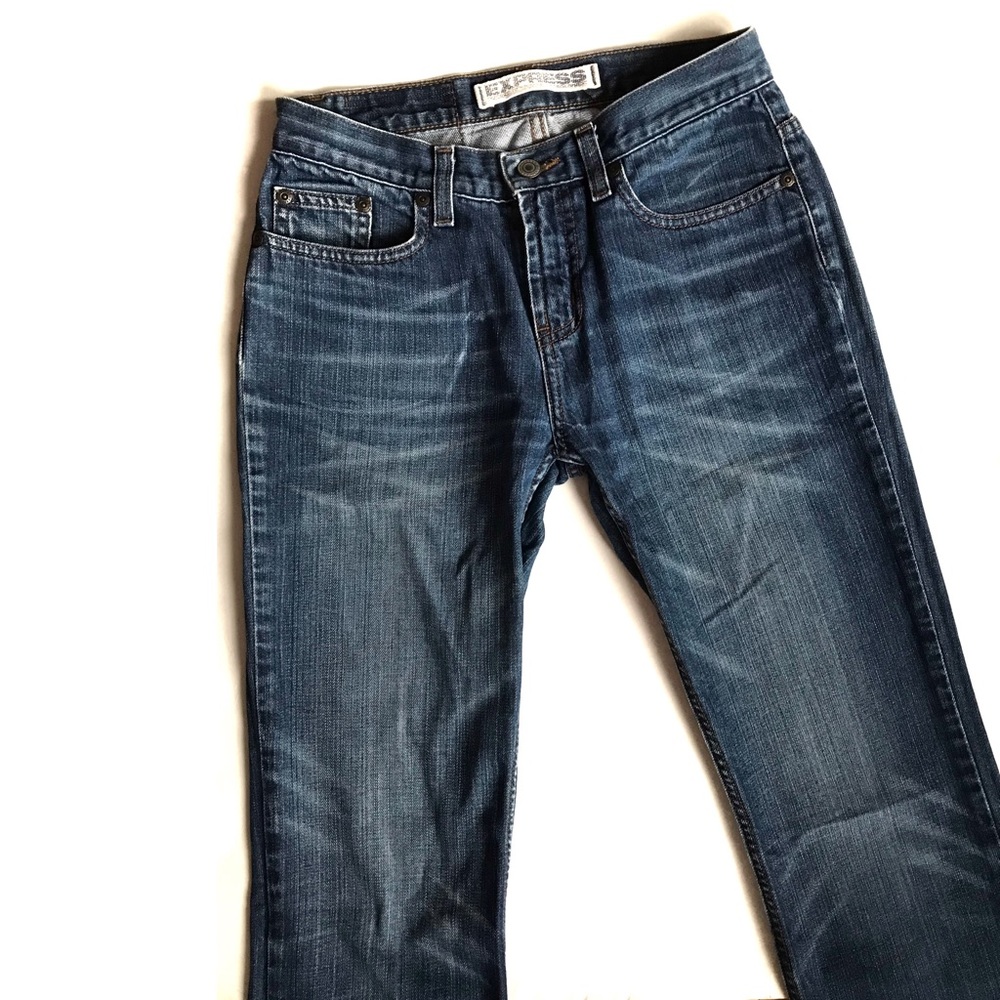Express Precision Fit Riot Siren Bootcut Denim Jeans 2R